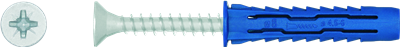 4ALL Tassello universale in nylon 10x50mm con vite 6,0x60mm [scatola 25 pz]