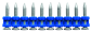 Chiodi da ferro per R-SC40-II, 15mm + bombola di gas [scatola 500 pz]
