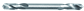 Punta doppia HSS rettificate per rivetti su piastre in acciaio mm 3,3x49